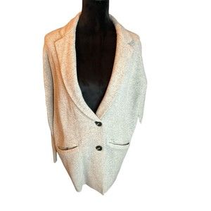 Madewell Unisex Gray Cardigan Sweater 100% Marino Wool